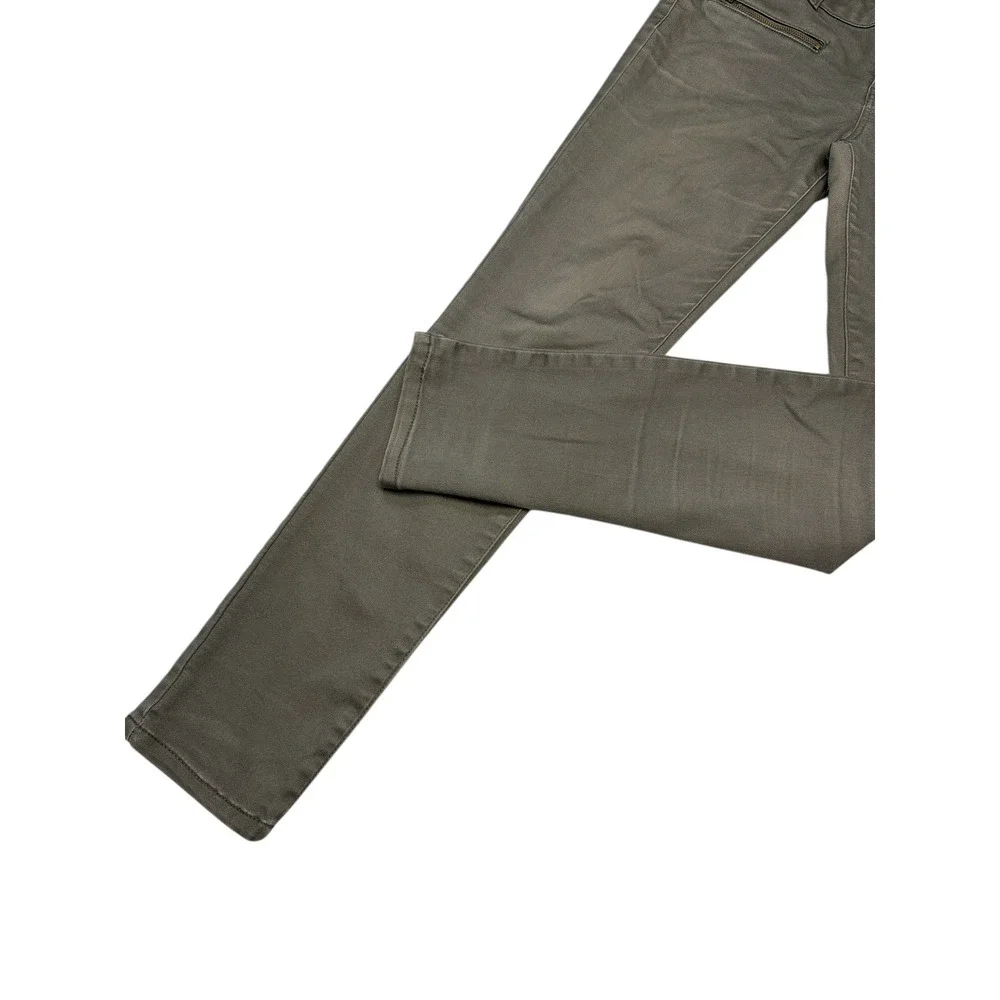 Love Fire Women's Skinny‎ Pants Size 1 Olive Green Stretch Zipper Pocket